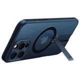 TORRAS - iPhone 16 Pro Max - Fleksibel Plastik Cover m. Roterende Kickstand - MagSafe Kompatibel - Sort