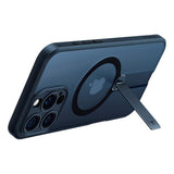 TORRAS - iPhone 16 Pro - Fleksibel Plastik Cover m. Roterende Kickstand - MagSafe Kompatibel - Sort