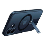 TORRAS - iPhone 16 - Fleksibel Plastik Cover m. Roterende Kickstand - MagSafe Kompatibel - Sort
