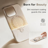 TORRAS - iPhone 16 Pro Max - Fleksibelt Plastik Cover m. Ring Kickstand - MagSafe Kompatibel - Rose Gold