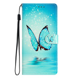 EIDERWOOD Samsung Galaxy S25+ (Plus) Flip Cover m. Pung & Strop - Blå Sommerfugl
