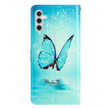 EIDERWOOD Samsung Galaxy S25+ (Plus) Flip Cover m. Pung & Strop - Blå Sommerfugl