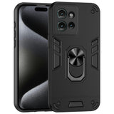 EIDERWOOD Motorola Edge 50 Håndværker Bagside Cover m. Kickstand - Sort