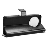 EIDERWOOD TCL 50 Pro Nxtpaper (5G) Blankt Læder Mobil Cover m. Pung & Strop - Sort
