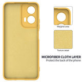 EIDERWOOD Motorola Moto G35 5G Silikone Cover med Strop - Gul