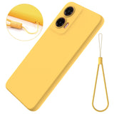 EIDERWOOD Motorola Moto G35 5G Silikone Cover med Strop - Gul