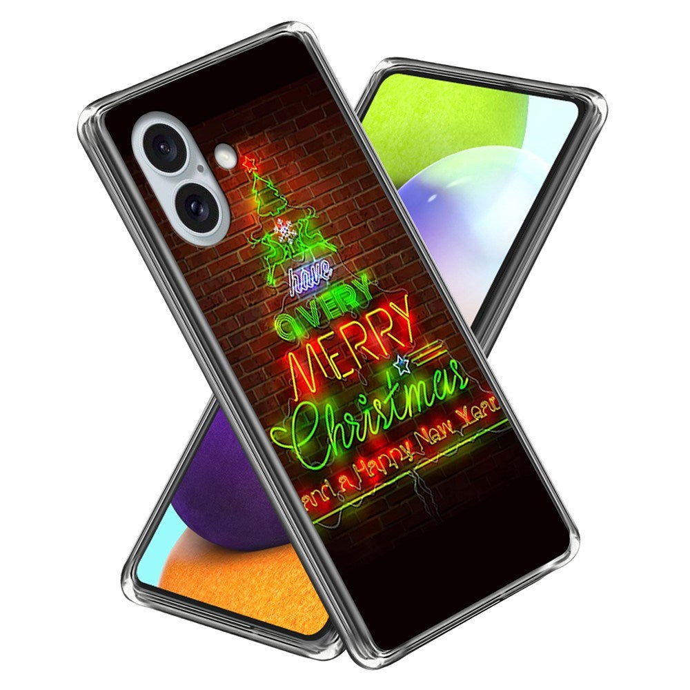 Fleksibelt Plast Julecover til iPhone 16 - Merry Christmas