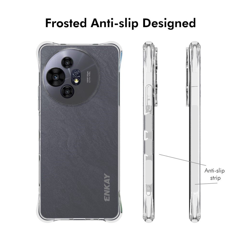 TCL 50 Pro Nxtpaper (5G) Enkay Anti-Slip Plastik Mobil Cover - Gennemsigtig