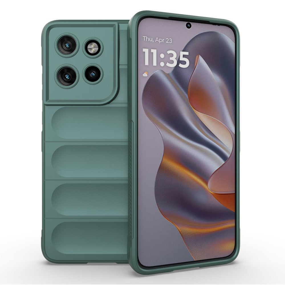 EIDERWOOD XMotorola Edge 50 Neo / ThinkPhone 25 Fleksibelt Plastik Bagside Cover - Grøn