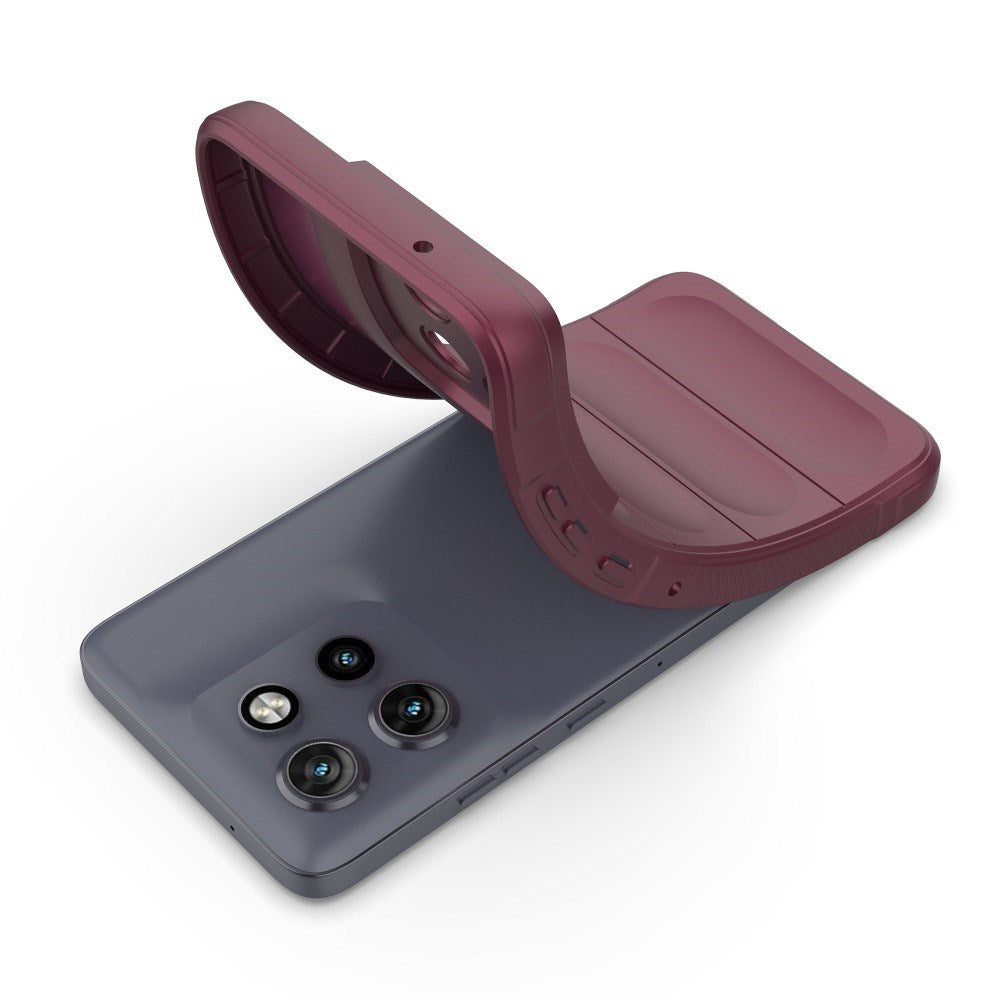 EIDERWOOD XMotorola Edge 50 Neo / ThinkPhone 25 Fleksibelt Plastik Bagside Cover - Rød