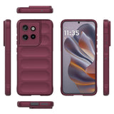 EIDERWOOD XMotorola Edge 50 Neo / ThinkPhone 25 Fleksibelt Plastik Bagside Cover - Rød