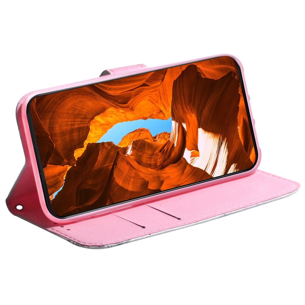 Samsung Galaxy S25 - EIDERWOOD Kunstlæder Flip Case m. Motiv - Blomst