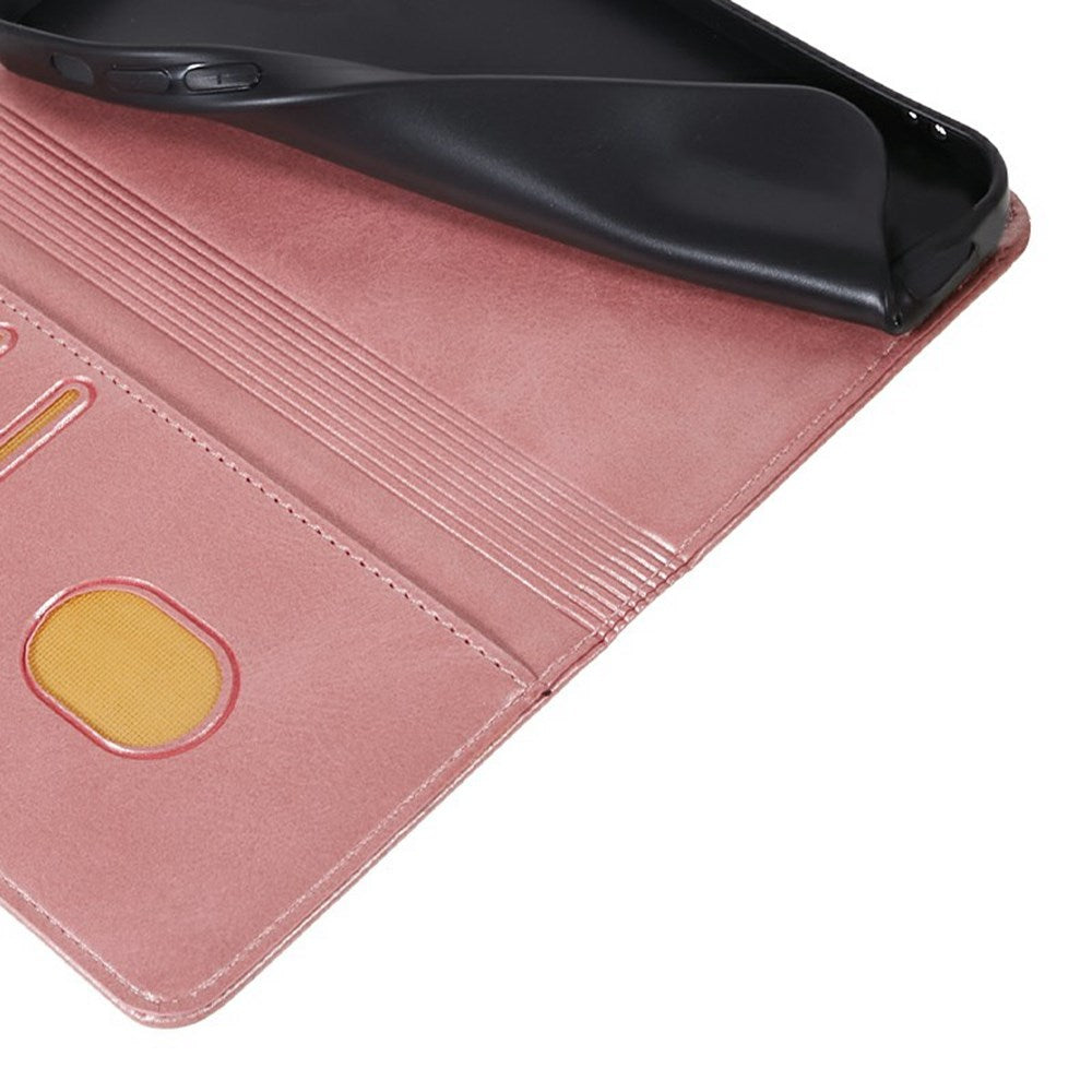 EIDERWOOD Xiaomi Redmi Note 14 Pro 5G Cover i kunstlæder m.  Magnetisk Luk & Kortholder - Rose Gold