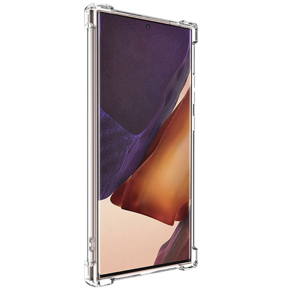 Samsung Galaxy Note 20 Ultra IMAK Fleksibel Plastik Bagside Cover m. Forstærkede Hjørner - Gennemsigtig