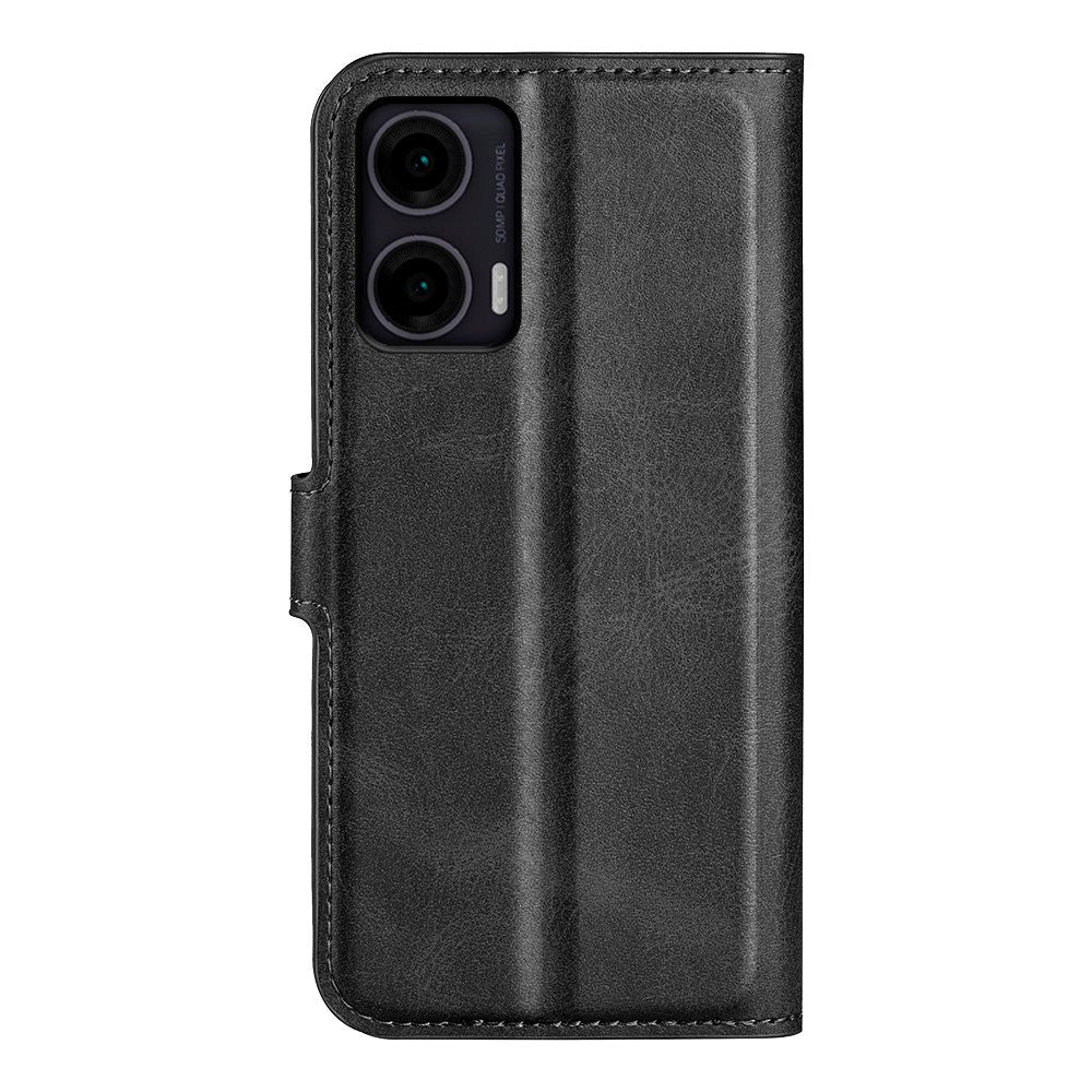 Motorola Moto G35 Flipcover - Kunstlæder - Sort