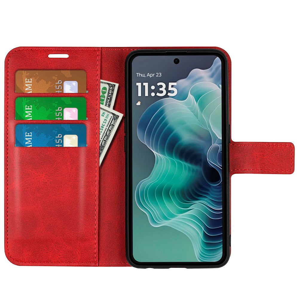 Motorola Moto G35 Flipcover - Kunstlæder - Sort