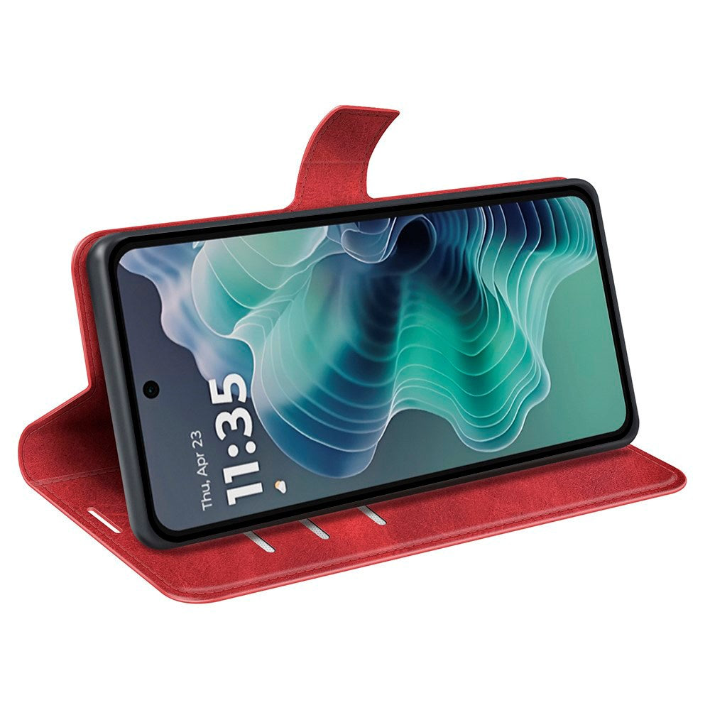 Motorola Moto G35 Flipcover - Kunstlæder - Sort