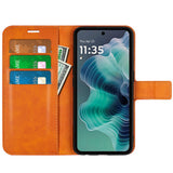 Motorola Moto G35 Flipcover - Kunstlæder - Orange