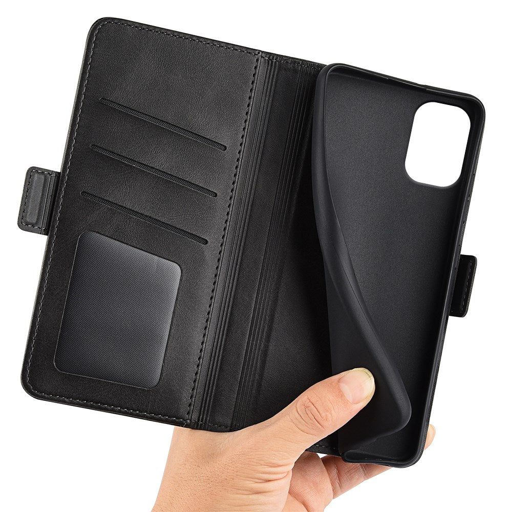 EIDERWOOD Motorola Moto G55 Wallet Flip Læder Cover m. Pung - Sort