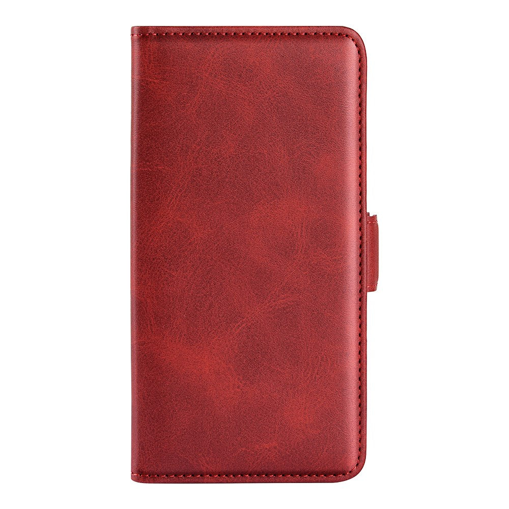 Motorola Moto G55 Wallet Flip Læder Cover m. Pung - Rød