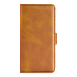 Motorola Moto G55 Wallet Flip Læder Cover m. Pung - Brun