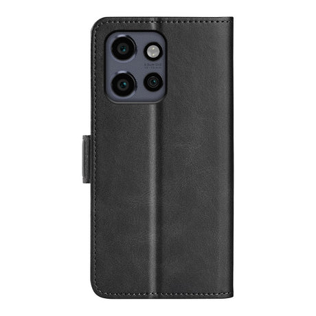 Motorola Edge 50 Neo Wallet Flip Læder Cover m. Pung - Sort