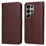 Samsung Galaxy S25 Ultra - EIDERWOOD Vegansk Læder Flip Cover - Brun