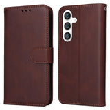 Samsung Galaxy S25 - EIDERWOOD Vegansk Læder Flip Cover - Brun