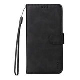 Samsung Galaxy S25 Ultra - EIDERWOOD 2-i-1 Kunstlæder Flip Case m. Skærmbeskyttelsesglas - Sort