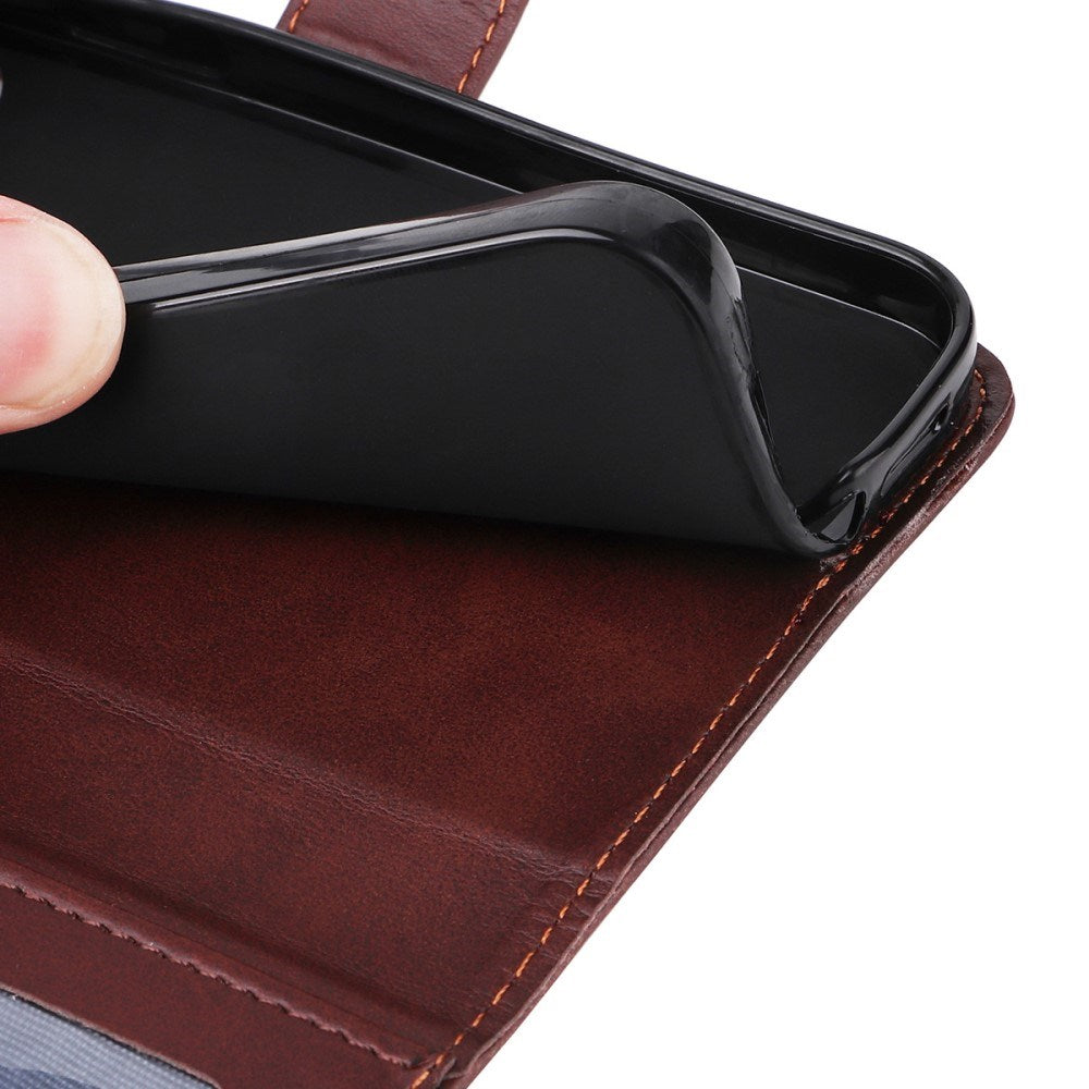 Samsung Galaxy S25 Ultra - EIDERWOOD 2-i-1 Kunstlæder Flip Case m. Skærmbeskyttelsesglas - Sort