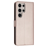 EIDERWOOD Samsung Galaxy S25 Ultra Vegansk Læder Cover - Aftagelig Strop og Kortholder - Rose Gold