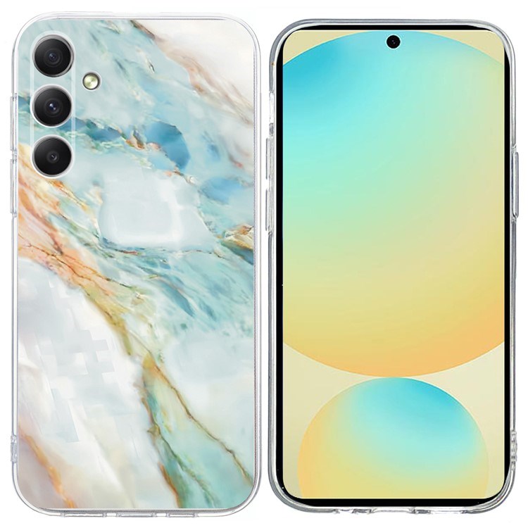 EIDERWOOD Samsung Galaxy S25 FE Fleksibel Plastik Bagside Cover m. Motiv - Marmor