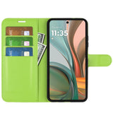 Motorola Moto G75 (5G) - EIDERWOOD Kunstlæder Flip Cover m. Kortholder & Ståfunktion - Grøn