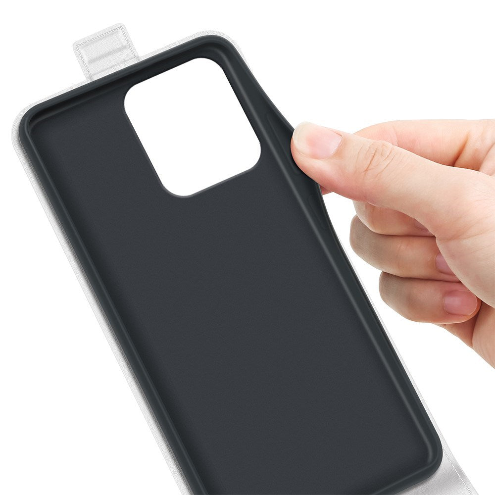 EIDERWOOD Motorola Moto G75 5G Etui med Kortlommer – Vertikal Flip Kunstlæder Cover - Hvid