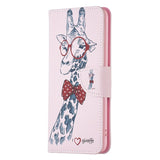 EIDERWOOD Samsung Galaxy S25 Ultra Kunstlæder Flip Cover m. Pung & Ståfunktion - Giraf