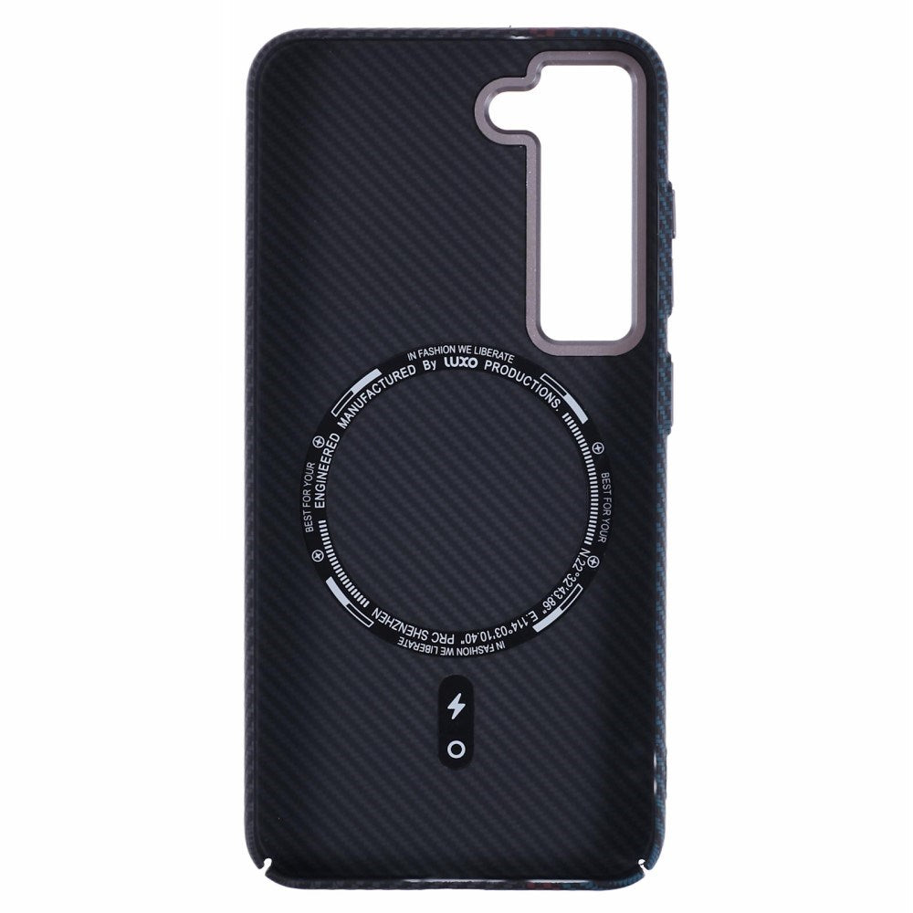 Samsung Galaxy S23 - EIDERWOOD Mønstret Carbon Cover - MagSafe Kompatibel - Dark Colored Pattern