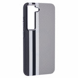 Samsung Galaxy S23 - EIDERWOOD Mønstret Carbon Cover - MagSafe Kompatibel - Grey Stripes