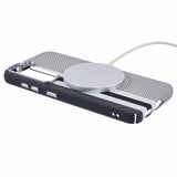 Samsung Galaxy S23 - EIDERWOOD Mønstret Carbon Cover - MagSafe Kompatibel - Grey Stripes