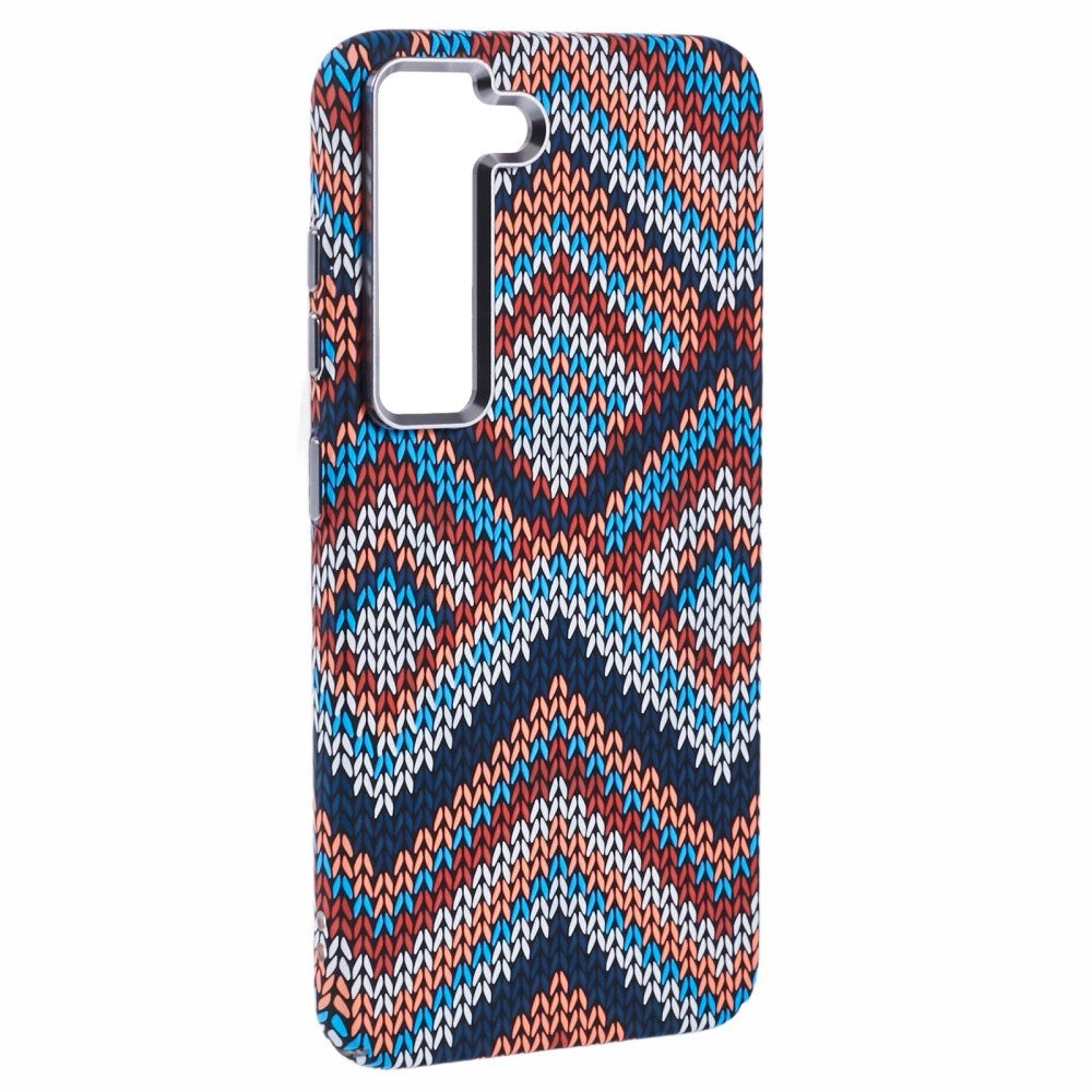 Samsung Galaxy S23 - EIDERWOOD Mønstret Carbon Cover - MagSafe Kompatibel - Retro Pattern