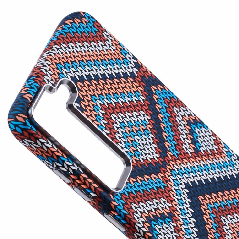 Samsung Galaxy S23 - EIDERWOOD Mønstret Carbon Cover - MagSafe Kompatibel - Retro Pattern