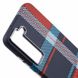 Samsung Galaxy S23 - EIDERWOOD Mønstret Carbon Cover - MagSafe Kompatibel - Dark Checkered Pattern