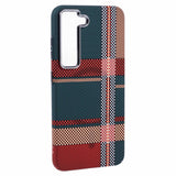 Samsung Galaxy S23 - EIDERWOOD Mønstret Carbon Cover - MagSafe Kompatibel - Light Checkered Pattern