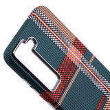 Samsung Galaxy S23 - EIDERWOOD Mønstret Carbon Cover - MagSafe Kompatibel - Light Checkered Pattern