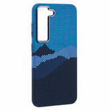 Samsung Galaxy S23 - EIDERWOOD Mønstret Carbon Cover - MagSafe Kompatibel - Blue Peak