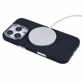 iPhone 16 Pro - EIDERWOOD Mønstret Carbon Cover - MagSafe Kompatibel - Black