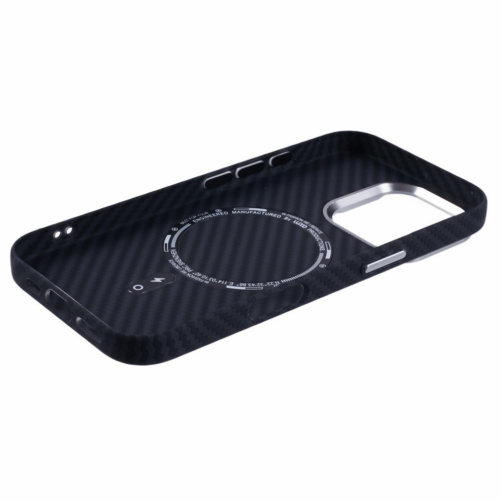 iPhone 16 Pro - EIDERWOOD Mønstret Carbon Cover - MagSafe Kompatibel - Black