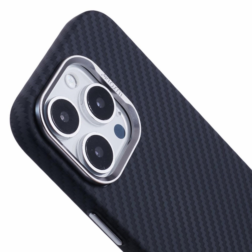 iPhone 16 Pro - EIDERWOOD Mønstret Carbon Cover - MagSafe Kompatibel - Black