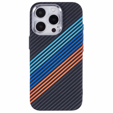 iPhone 16 Pro - EIDERWOOD Mønstret Carbon Cover - MagSafe Kompatibel - Colorful Stripes