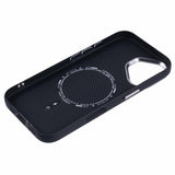 iPhone 16 - EIDERWOOD Mønstret Carbon Cover - MagSafe Kompatibel - Dark ZigZag Pattern