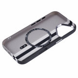 iPhone 16 - EIDERWOOD Mønstret Carbon Cover - MagSafe Kompatibel - Grey Stripes